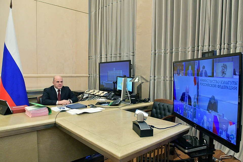 Премьер-министр РФ Мишустин провел заседание правительства. Фото: Александр Астафьев/POOL/ТАСС