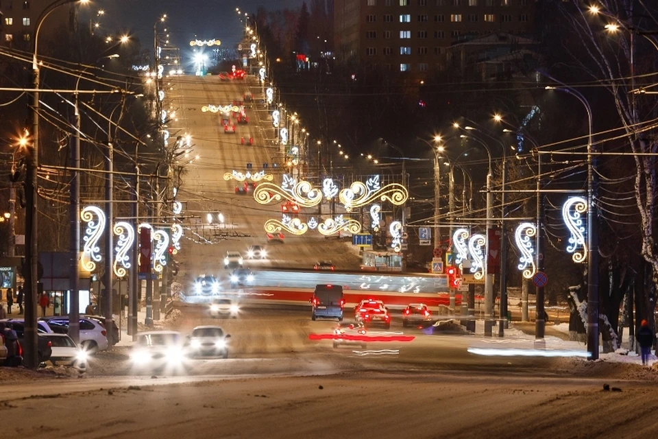 Новогодняя иллюминация в Ижевске