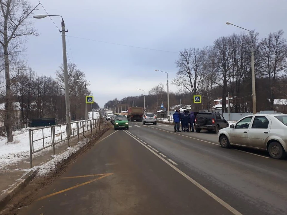 Под Тулой женщина сбила 24-летнего парня на пешеходном переходе