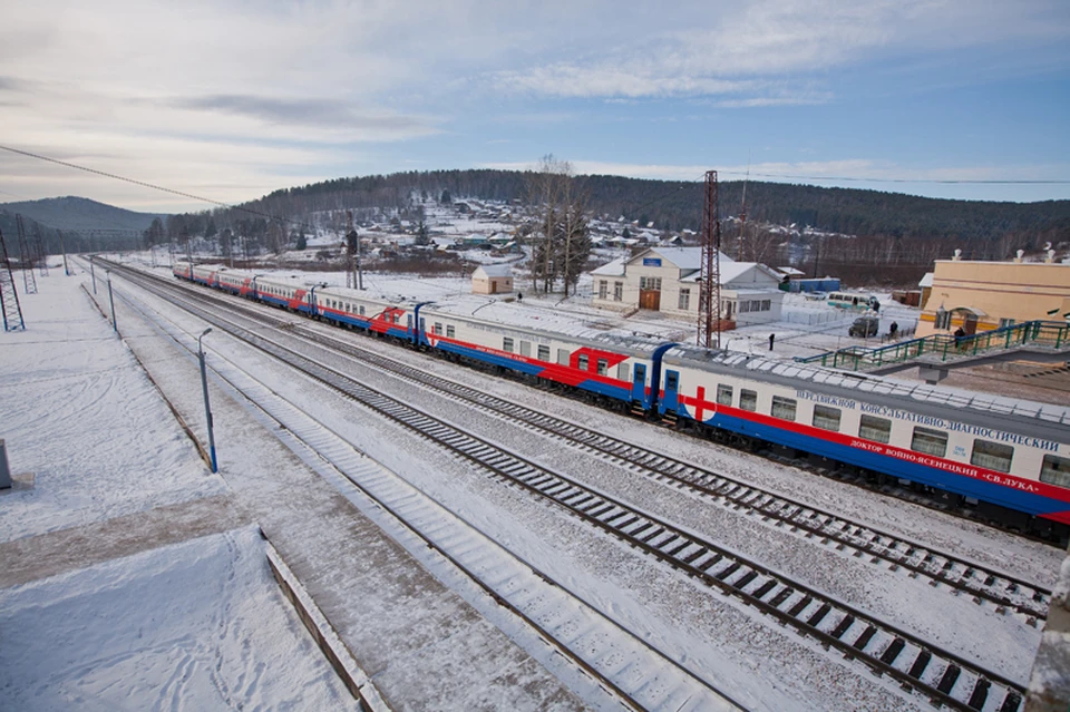 Куда поедет красноярский Поезд здоровья в январе 2021 года. Фото: КрасЖД