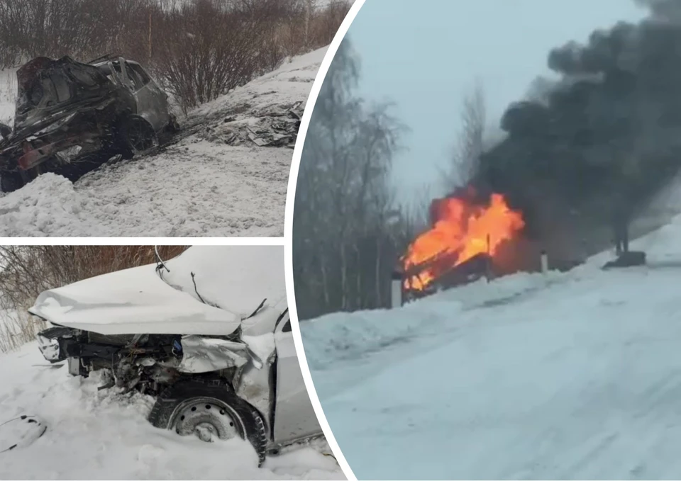 Renault выехал на встречную полосу, чтобы совершить обгон. Фото: ГИБДД, crashautochel/instagram.com