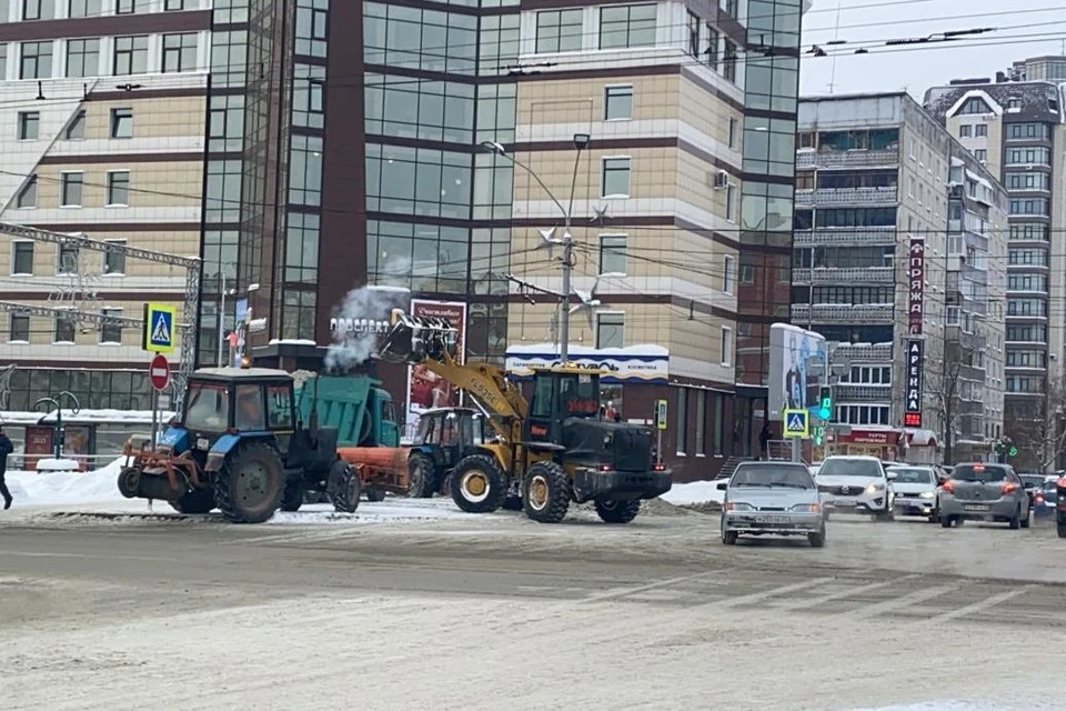 На месте проведения работ