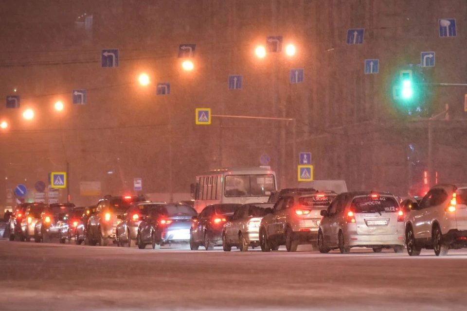 Новосибирск сковали 7-балльные пробки.