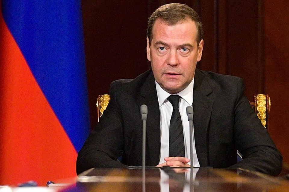 Дмитрий Медведев прокомментировал блкировку аккаунтов Дональда Трfмпа в соцсетях. Фото: Александр Астафьев POOL ТАСС