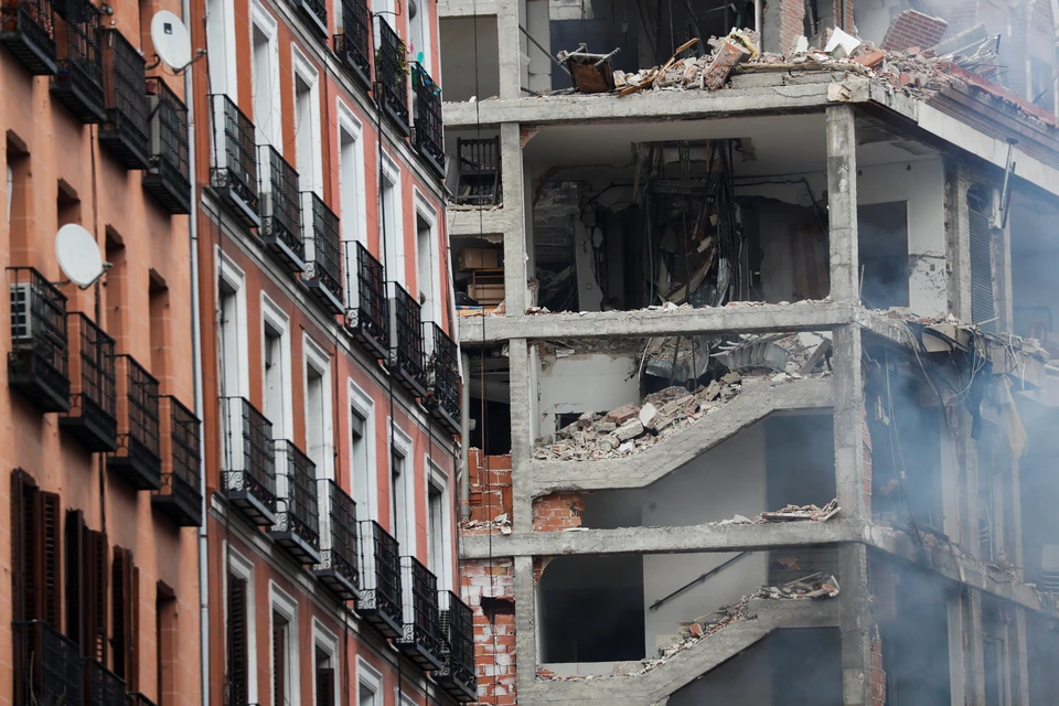 Шесть человек пострадали из-за взрыва в Мадриде