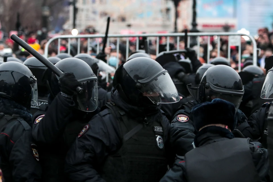 В ГУ МВД России по Москве рассказали о количестве участников акции протестов 23 января на Пушкинской площади в столице.