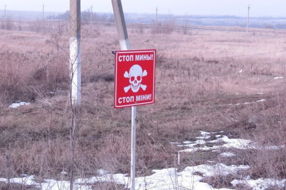 Украинские военные продолжают устанавливать мины в местах, где могут передвигаться мирные жители. Фото: СММ ОБСЕ