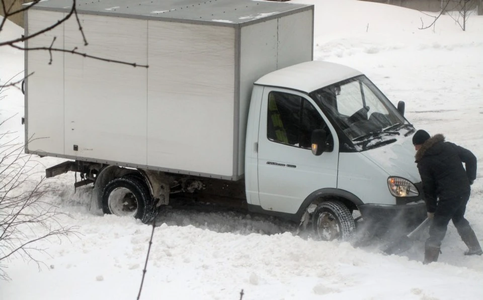 В городе снова прошел снег