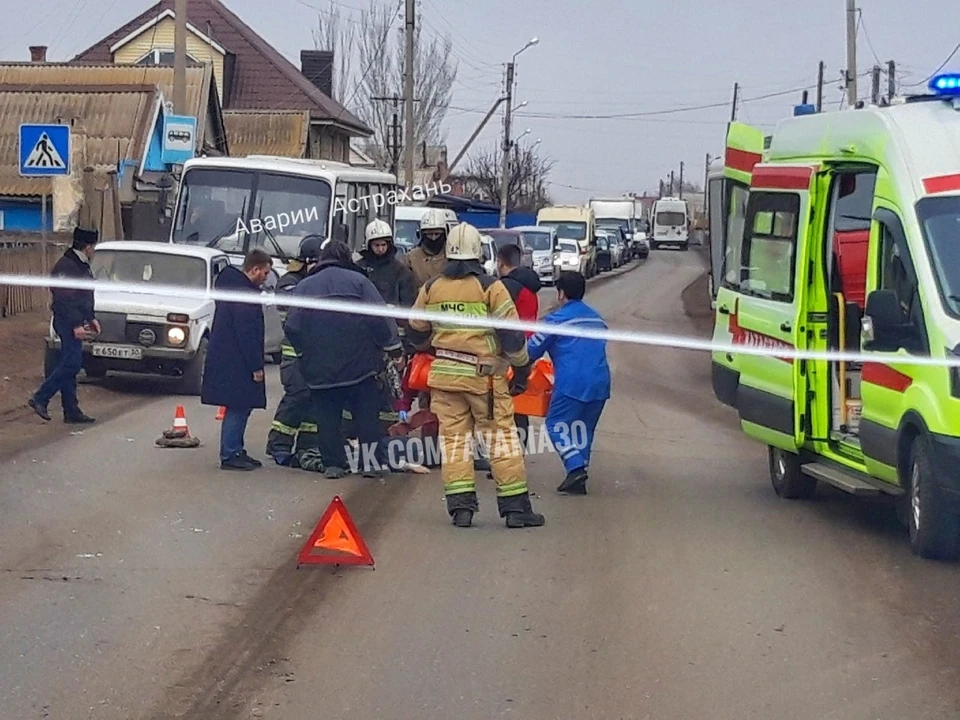 В Трусовском районе города Астрахани произошло ДТП с пострадавшей
