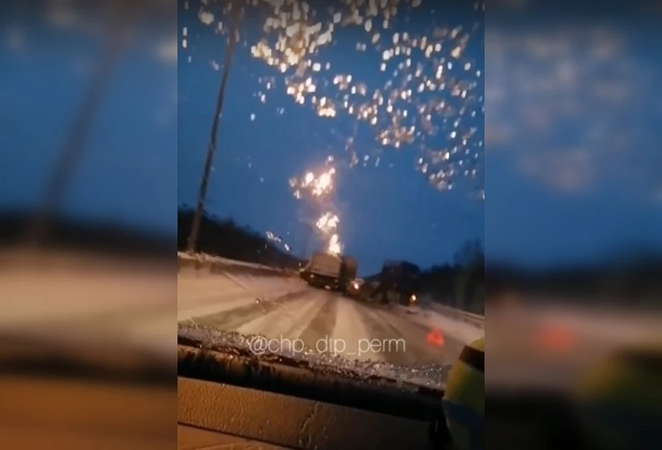 ДТП с участием большегрузов на Западном обходе.