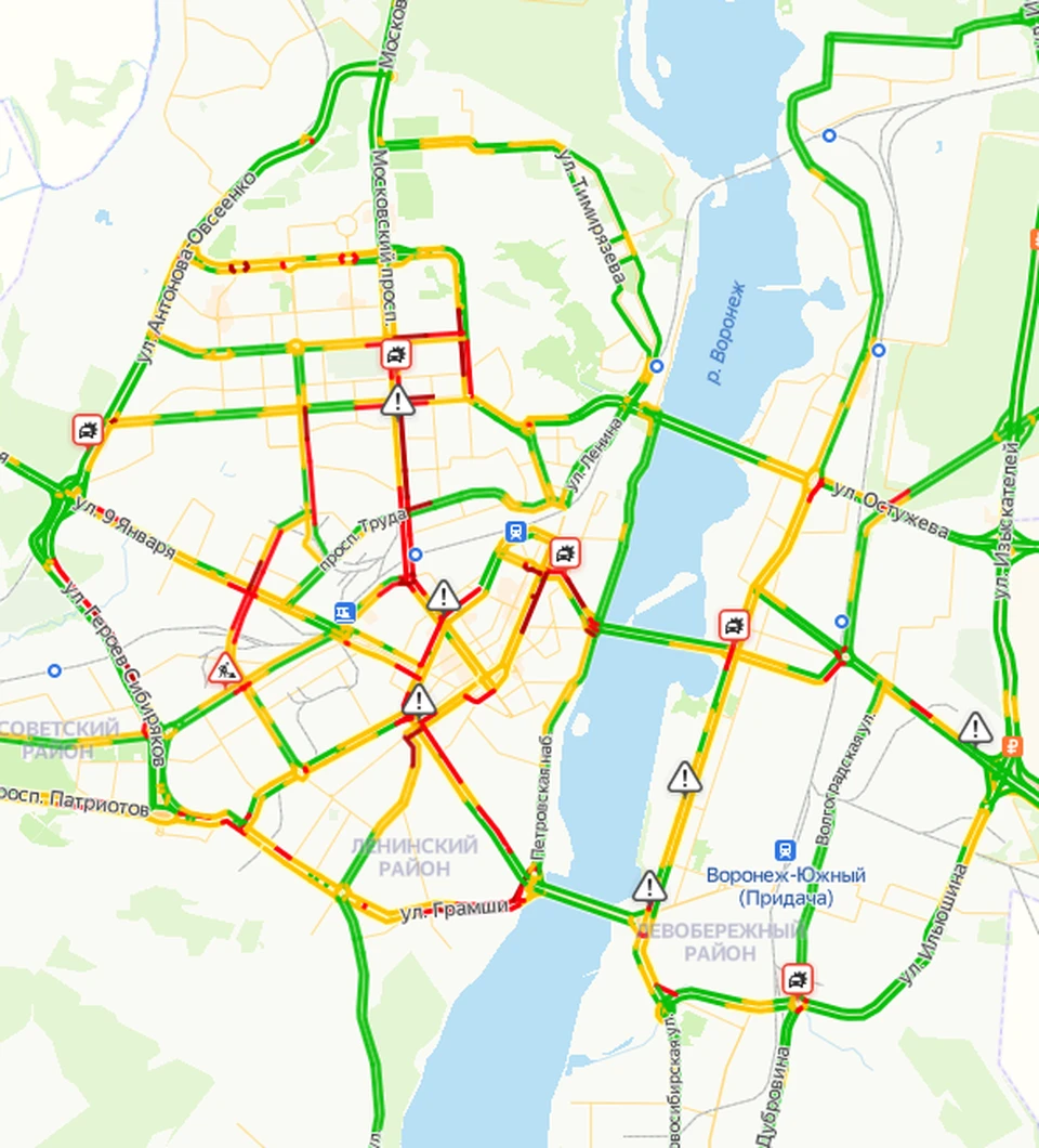 Карта автобусов воронеж онлайн