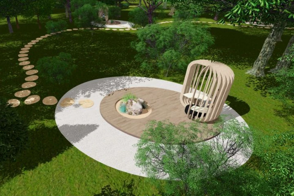 Так будет выглядеть философский сад в парке 50 лет ВЛКСМ. Фото: администрация Екатеринбурга