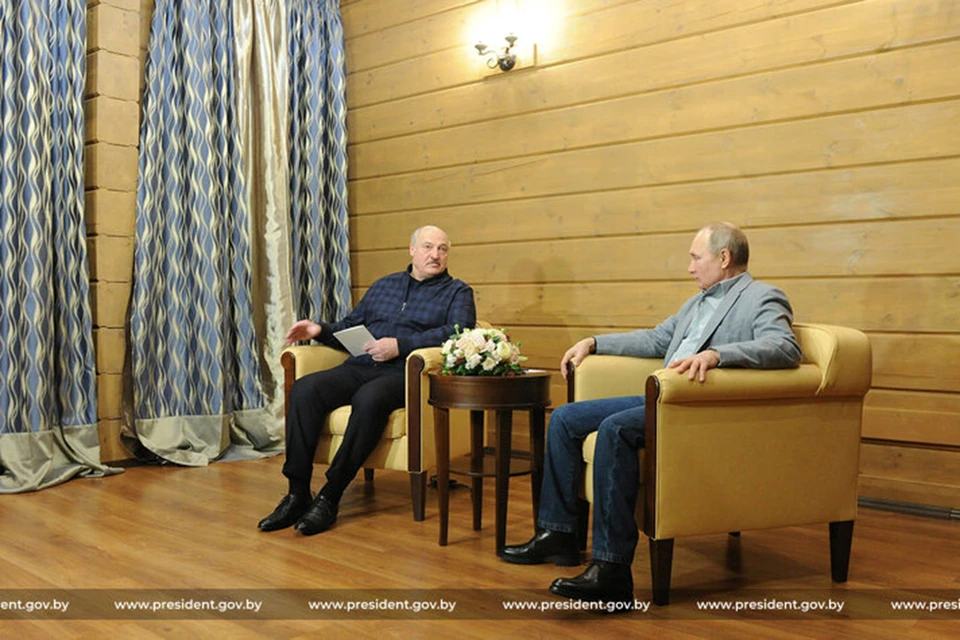 Встреча Путина и Лукашенко в Сочи завершилась. Фото: president.gov.by