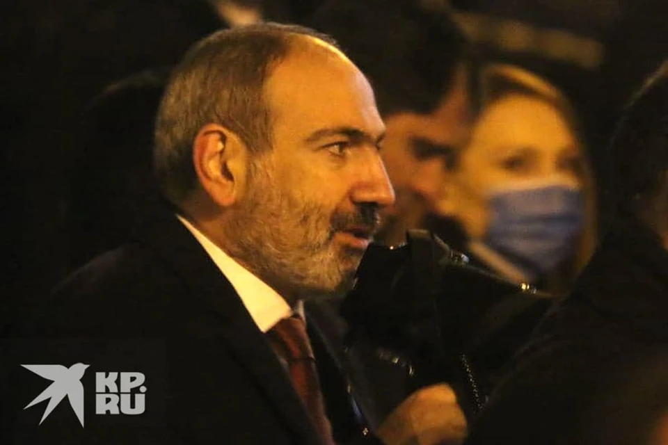Премьер-министр Армении Никол Пашинян на митинге в центре Еревана