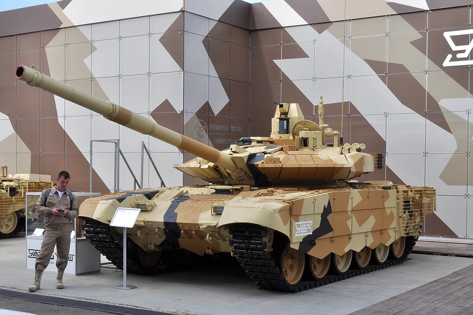 Танк Т-90МС на международном военно-техническом форуме (МВТФ) "Армия-2019" в парке "Патриот".