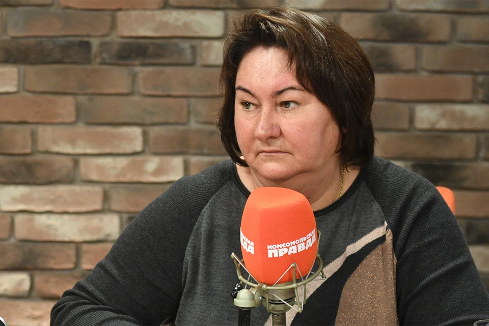 Елена Вяльбе в студии Радио "Комсомольская правда".