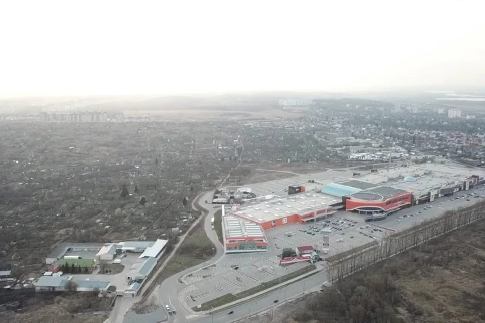Опустевший Брянск в первые дни самоизоляции с высоты птичьего полета.