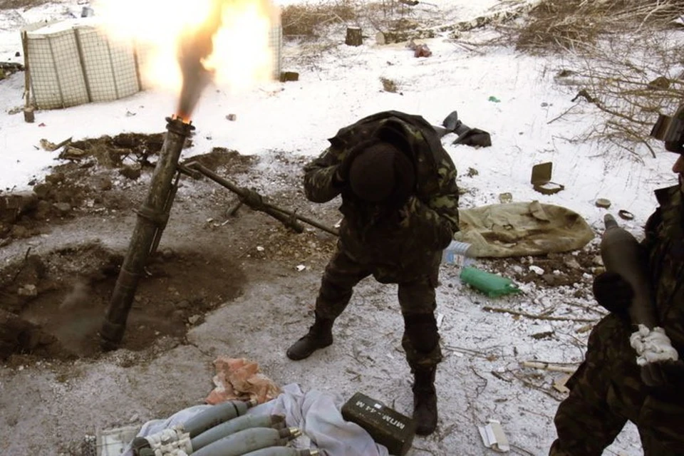 По селам ЛНР украинские военные стреляют из минометов. Фото: Пресс-центр штаба ООС