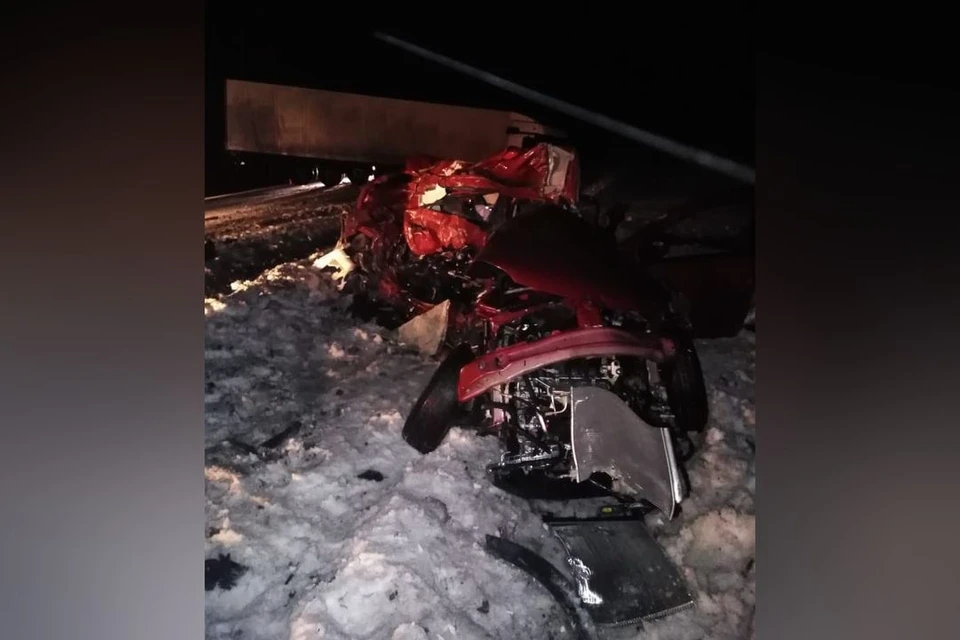 В страшной аварии с грузовиком погибла семья с маленьким ребенком. Фото: ГИБДД по Новосибирской области
