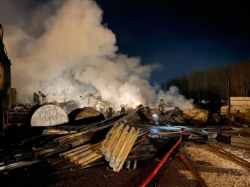 Пожар ликвидировали только под утро Фото: ГУ МЧС по Самарской области