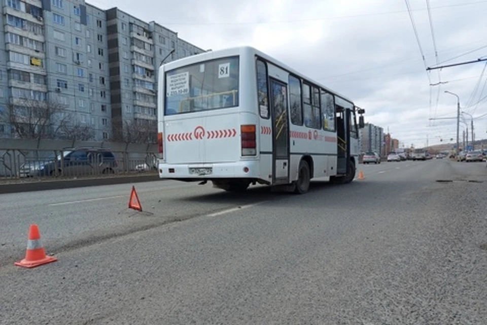 173 автобус в Красноярске - схема движения на карте