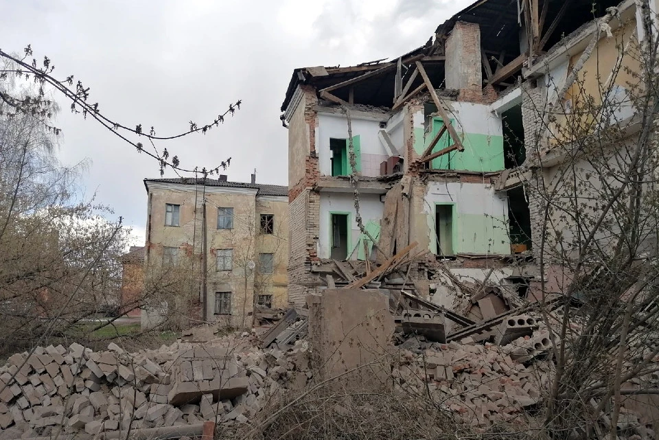 В здании были люди, к счастью, никто не пострадал. Фото: VK/Администрация города Ржева