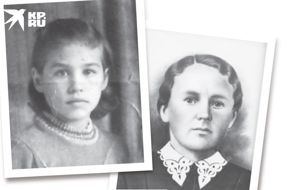 Лидия Владимировна Топильская в детстве (слева) и бывшая в плену Прасковья Васильевна Ананьева.