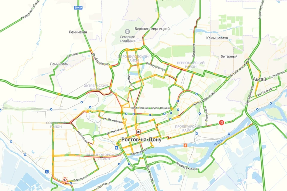 Пробки в Ростове-на-Дону 11 мая