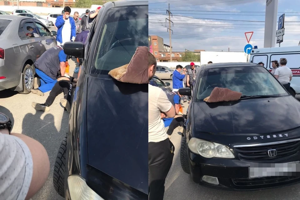 В Новосибирске мужчине стало плохо за рулем в пробке на Димитровском мосту. Фото: "АСТ-54"