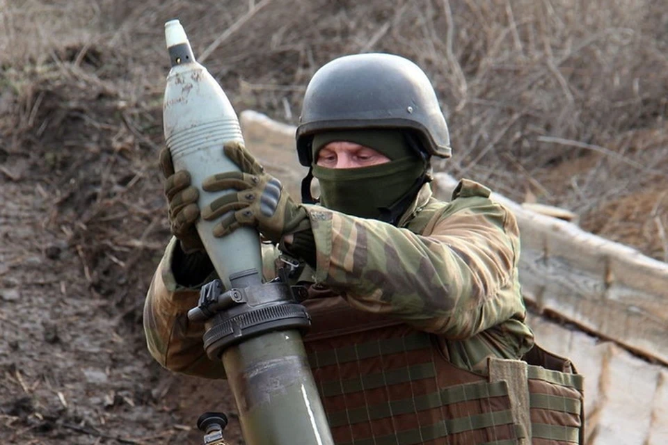 При обстрелах ВСУ используют тяжелые минометы калибром 120 мм. Фото: Пресс-центр штаба ООС