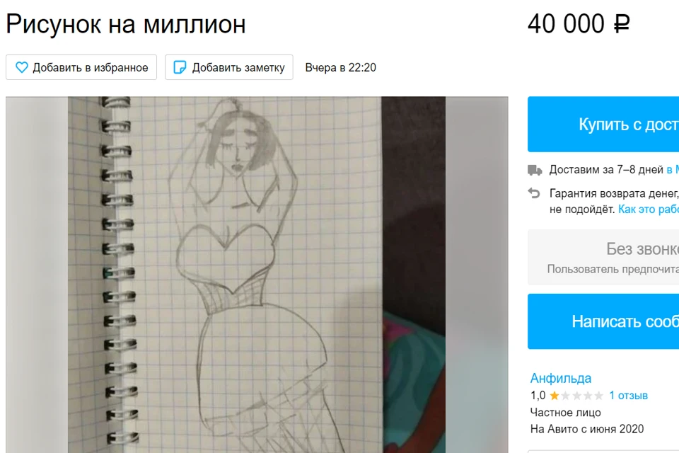 Северян творчество по душе не пришлось. Фото: www.avito.ru