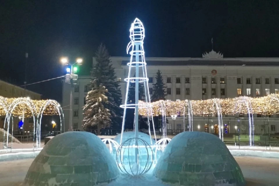 Концепция украшения города к Новому году меняется каждый год.