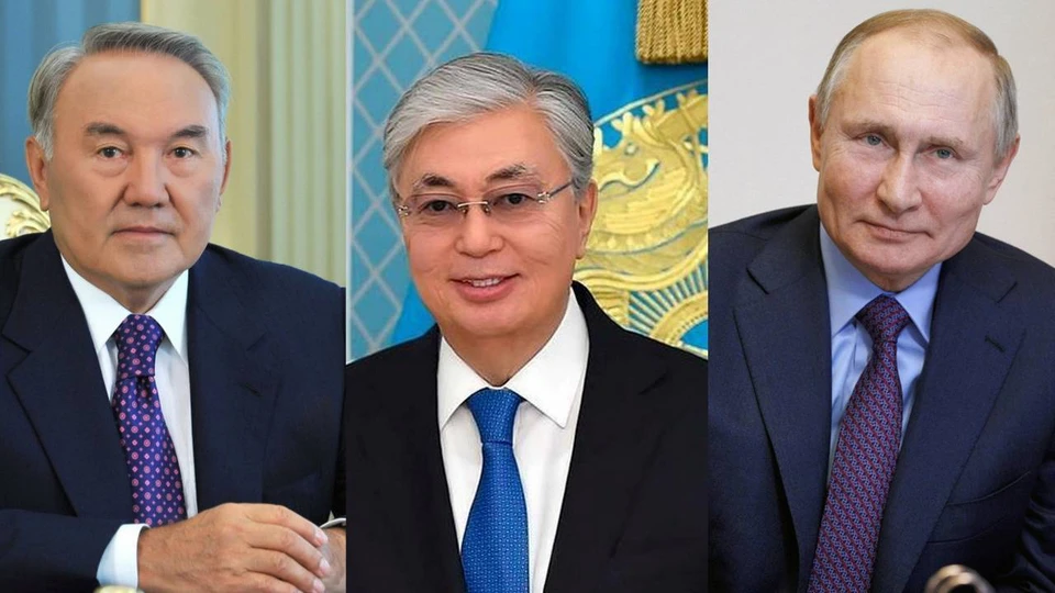 Нурсултан Назарбаев, Касым-Жомарт Токаев и Владимир Путин