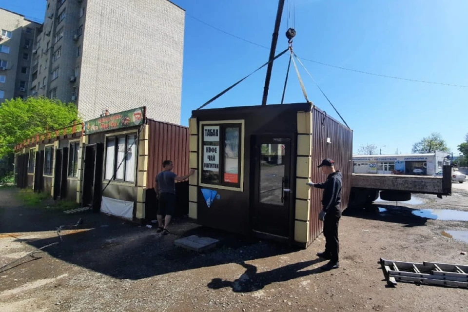 В Ростове демонтировали незаконные ларьки. Фото: администрация Ростова