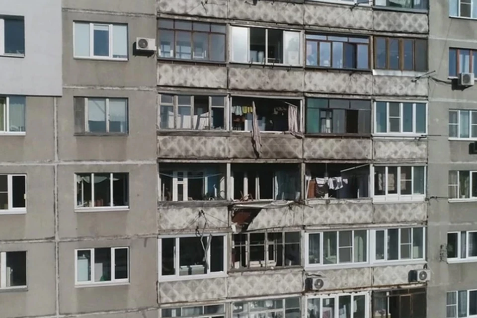Так выглядит дом №17 по улице Краснодонцев после взрыва бытового газа.