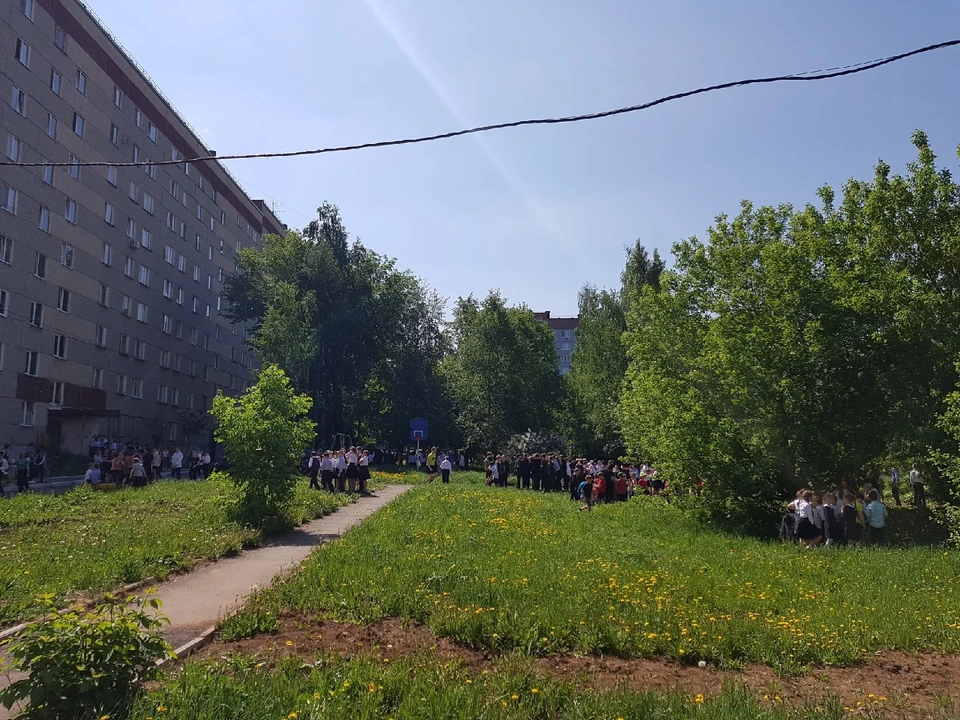 Сотрудники полиции и Росгвардии проверили школу №87, Фото: Егор Авдеев