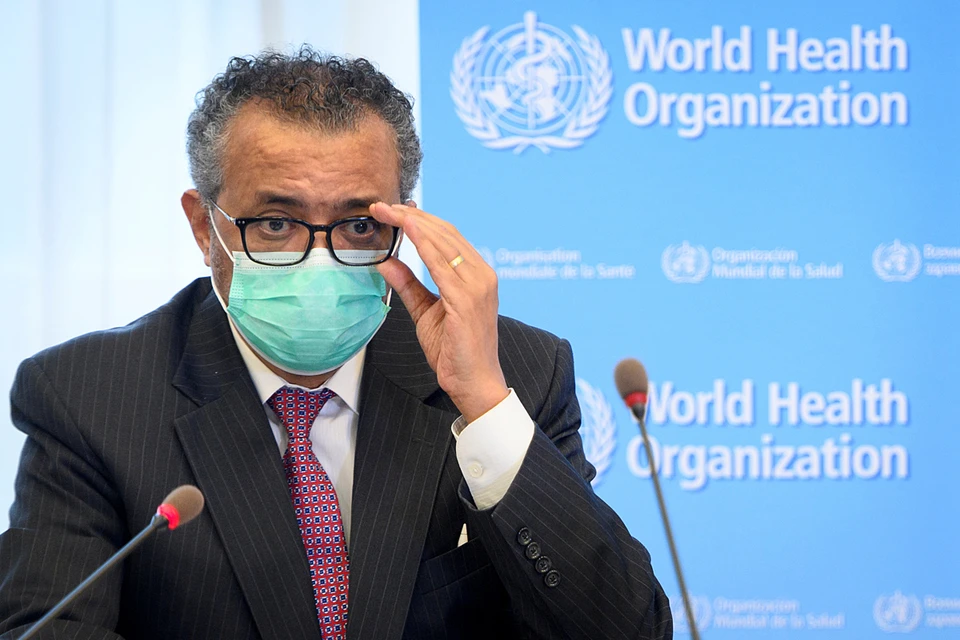 Тедрос Аданом Гебрейесус на 74-й Всемирной ассамблее здравоохранения в Женеве