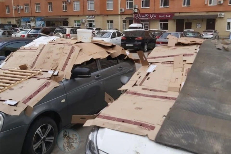 Вот так подготовились автомобилисты Ставрополя к граду. Фото: соцсети