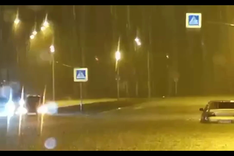 Российский проспект в Ставрополе. Фото: стоп-кадр видео очевидца
