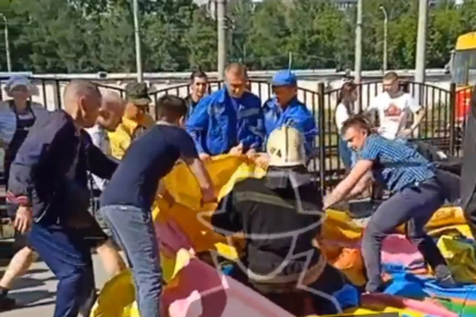 скриншот видео "Инцидент Барнаул" со страницы во "Вконтакте"