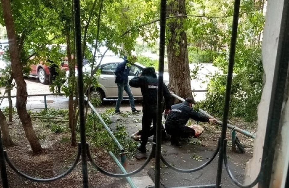 Женщине помогли проезжавшие мимо полицейские.