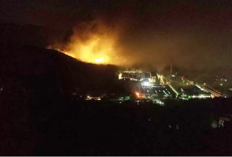 На оборонном заводе в Сербии возобновился пожар