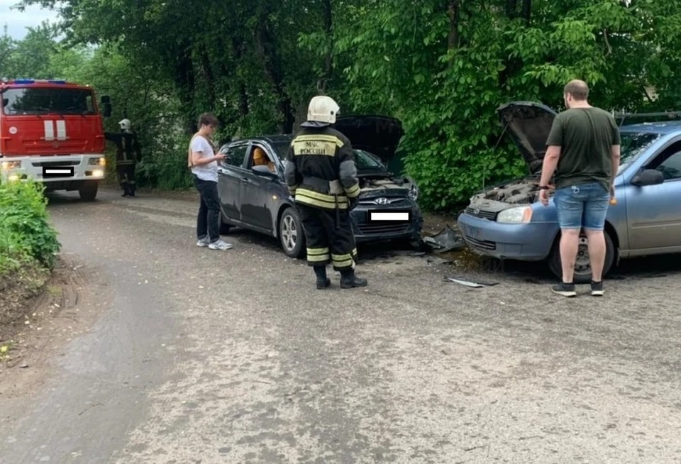 Авария произошла вечером.