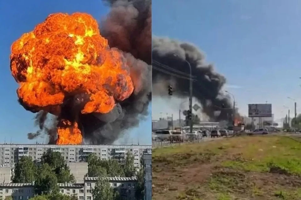 Взрыв на заправке в Новосибирске 14 июня 2021 года случился в Октябрьском районе.