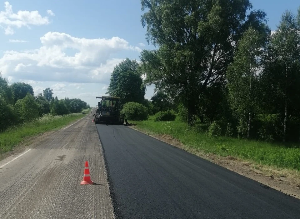 В Смоленском районе два участка дорог ремонтируют по нацпроекту. Фото: Смоленский филиал СОГБУ «Смоленскавтодор».