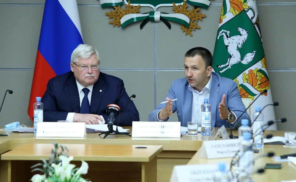 Томский губернатор и глава РСМ Павел Красноруцкий обсудили предстоящий финал премии «Студент года».