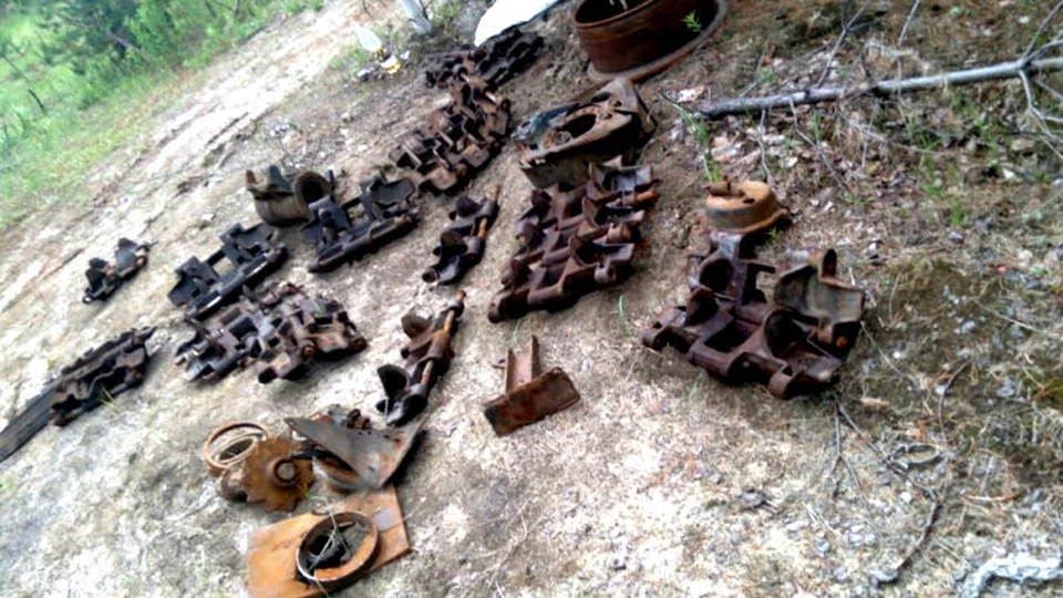 Скорее всего, похитители запчастей хотели сдать их в металлолом. Фото: сайт УМВД России по Томской области