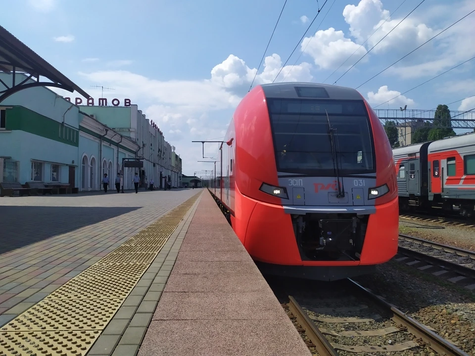 Первая тестовая поездка скоростного электропоезда ЭС1П «Ласточка» в Саратовской области состоится 15 июля