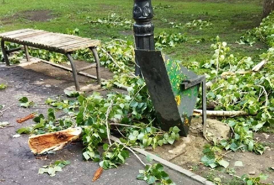 Последствия урагана в Саратове