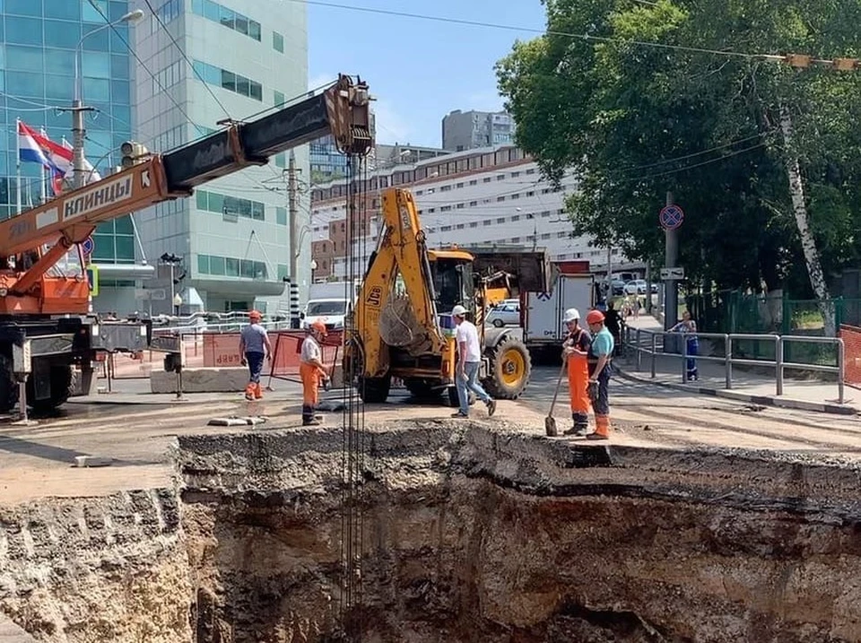 На Волжском проспекте продолжаются работы